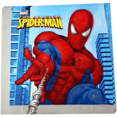 Dekoracja serwetki dwuwarst. 33x33cm 'Spider-Man' 20szt w wor.