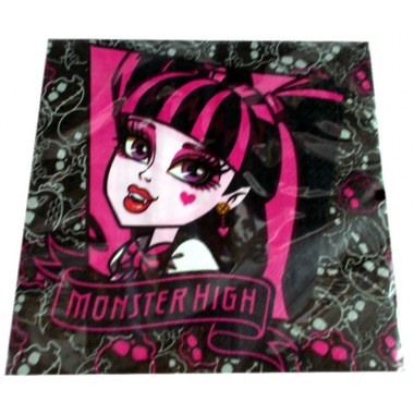 Dekoracja serwetki trójwarst. 33x33cm: wzór 'Monster High' 15szt