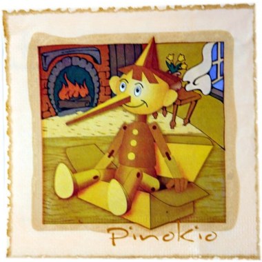 Dekoracja serwetki trójwarst. 33x33cm: wzór 'Pinokio' 20szt