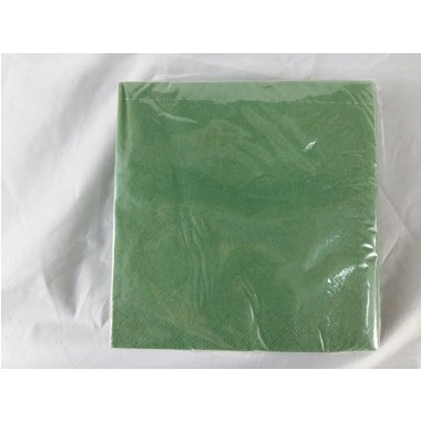 Dekoracja serwetki trójwarst. 33x33cm: zielone gładkie 20szt produkt Sorbo