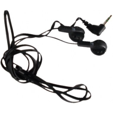 Audio słuchawki mini nakładane na uszy: czarne w wor.