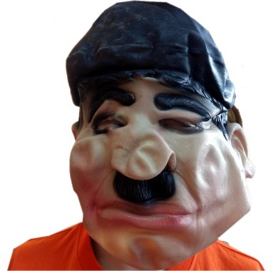 Party maska silikon 'Mężczyzna z wąsikiem' na gumce w wor. z zaw.