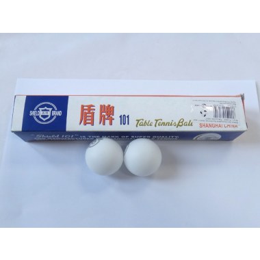 Sport ping-pong piłeczki 06szt 40mm białe: 'Shield 101': w pud.