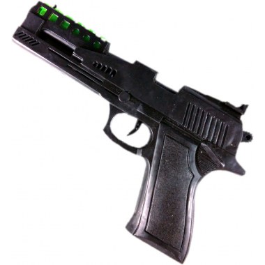 Zabawka broń pistolet z dźw./iskrami: czarny 20cm w wor. z zaw.