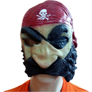 Party maska silikon 'Pirat' na gumce w wor. z zaw.