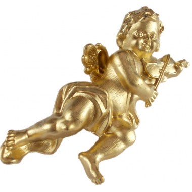 Święta boż.-ozdoba wisząca anioł 26cm figurka złota w wor.