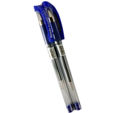 Długopis żel ,, 02szt/1kol: niebieski gumowy uchw. ze skuw. Handy Intense Grip w wor. z zaw.