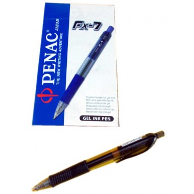 Długopis żel ,, 01szt/1kol: czarny aut. gumowy uchw. 0.7mm FX-7