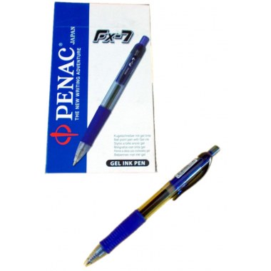 Długopis żel ,, 01szt/1kol: niebieski aut. gumowy uchw. 0.7mm FX-7