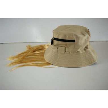 Party czapka z włosami blond 56cm w wor.