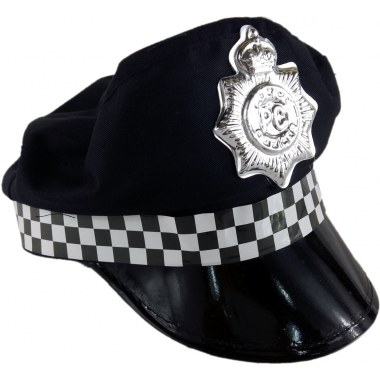 Party czapka 'Policjanta' 58cm czarna