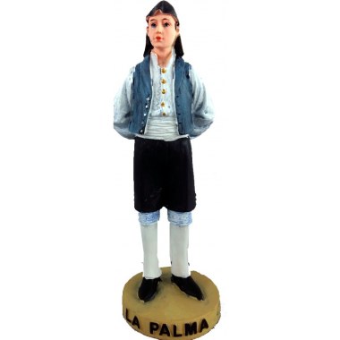 Dekoracja poliston figurka 13x5cm mężczyzna LA PALMA  w folii bąbelkowej
