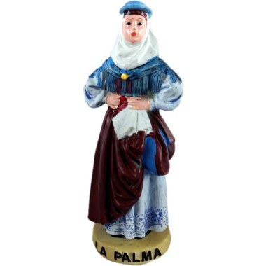 Dekoracja poliston figurka 13x5cm kobieta LA PALMA w folii babelkowej
