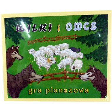 Gra logiczna 1w1 ' Wilki i Owce ' 23elem. , 2 graczy od 7 lat w pud. w folii