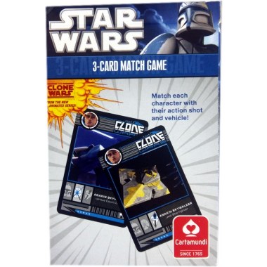 Karty do gry Czarny Piotruś 27szt: Star Wars Wojna Klonów w pud.