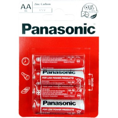 Bateria R 6 4szt 'Panasonic': na blist. Super Jakość!