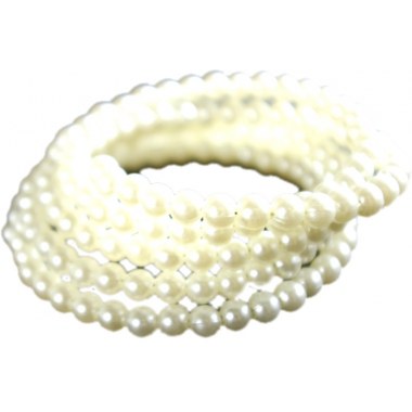 Biżuteria bransoletka z pereł 01szt zawijana na rękę czarna/szara/biała