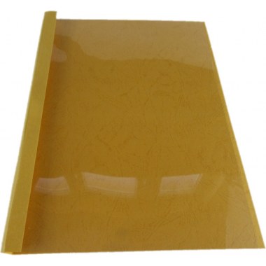 Okładka na dokumenty A4 10szt: do termobindowania 12mm żółta w folii