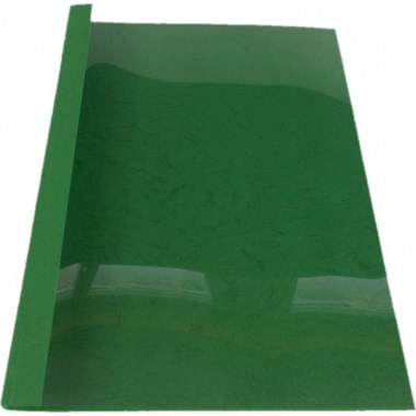 Okładka na dokumenty A4 10szt: do termobindowania 12mm zielona w folii
