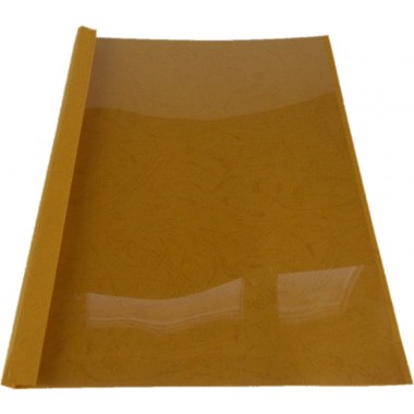 Okładka na dokumenty A4 10szt: do termobindowania 10mm żółta w folii