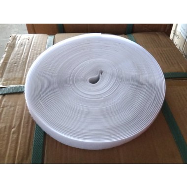 Pasmanteria taśma rzep biała: 25mb 25mm kpl (haczyki+pętelki)