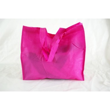 Tekstylia torba na zakupy   m na ramię zmateriału: 30x28cm różowa