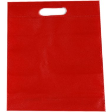 Tekstylia torba na zakupy   m z materiału: 36x30cm pomarańcowa/czerwona