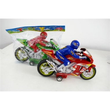 Zabawka pojazd motocykl z napędem i figurką 33x24cm w kloszu