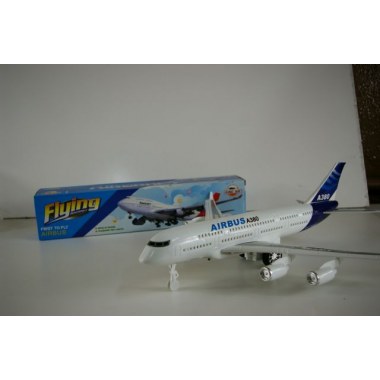 Zabawka składana samolot pasażerski 40cm 11elem. z napędem/dźwiękiem/świecący w pud.