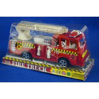 Zabawka pojazd straż pożarna 1szt z napędem 14cm w kloszu