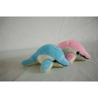 Zabawka maskotka pluszowa delfin 21cm różowy/niebieski
