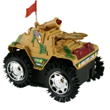 Zabawka pojazd przewrotka czołg 11cm na bat. 2xR6 w pud. z okien.