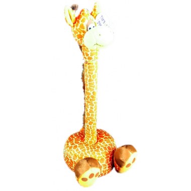 Zabawka maskotka pluszowa żyrafa 39cm w wor.