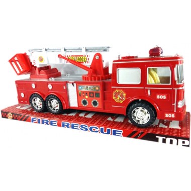 Zabawka pojazd straż pożarna 1szt z napędem 30cm w kloszu