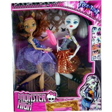 Zabawka lalka 27cm: 2szt Monster High w pud. z okien