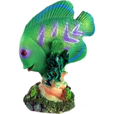 Dekoracja ceramiczna figurka rybka 14cm z brokatem w pud.