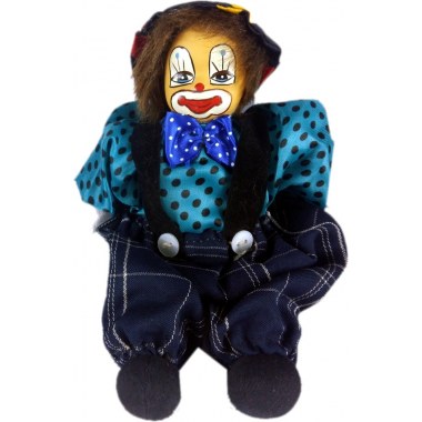 Dekoracja ceramiczna lalka clown 18cm w wor.