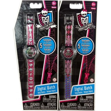 Zegarek na rękę dla dzieci: ' Monster High ' bat.1xLR41 na blist. 17x8cm , 28x11cm z zaw.