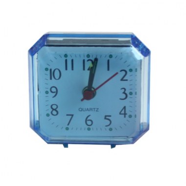 Zegar budzik kwadrat: 7x6cm w pud.