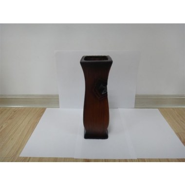 Dekoracja ceramiczna wazon brązowy: 30.5x10cm