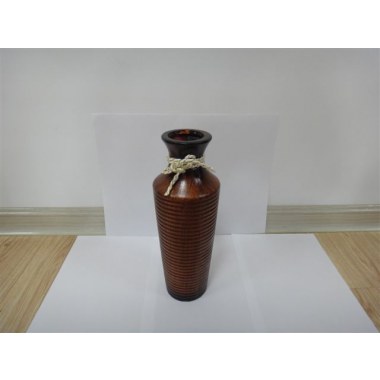 Dekoracja ceramiczna wazon brązowy: 31x7.5cm