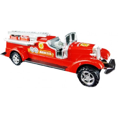 Zabawka pojazd straż pożarna 1szt z napędem 21cm: w kloszu