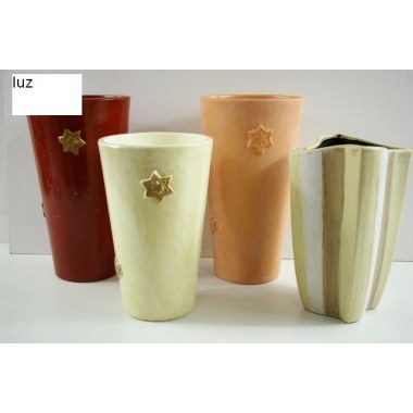 Dekoracja ceramiczna/szklana wazon 20-30 cm duży mix wzór luz