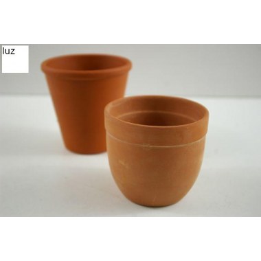 Ogród doniczka ceramiczna okrągła   m: 9x8cm , 10x10cm  brązowa